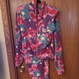 Cozy Star Pattern Pajama Set